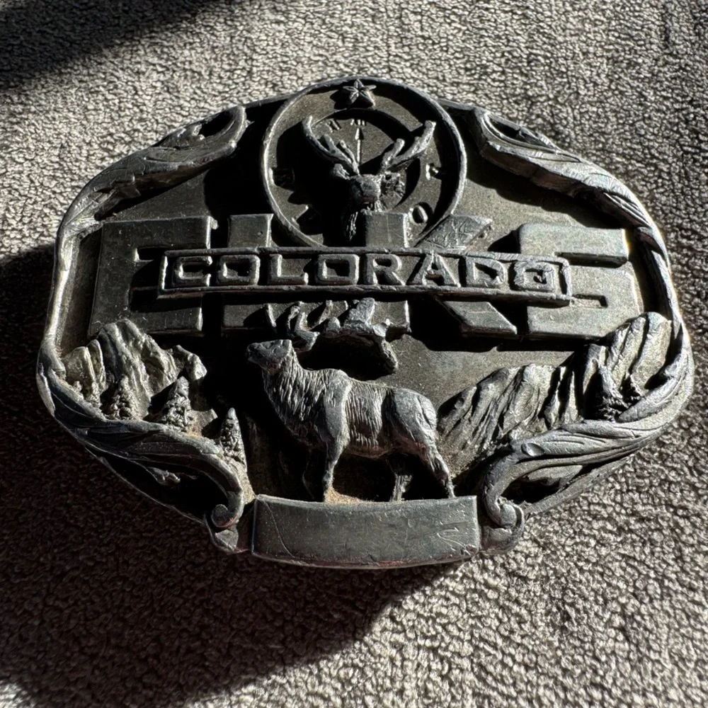 Vintage 1985 Siskiyou Colorado Belt Buckle